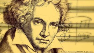 Caricature of Ludwig Van Beethoven